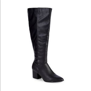 Lexi & Abbie 9 Rayah Black Vegan Tall Boots